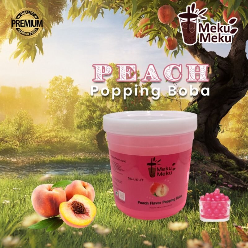 PEACH Popping Boba