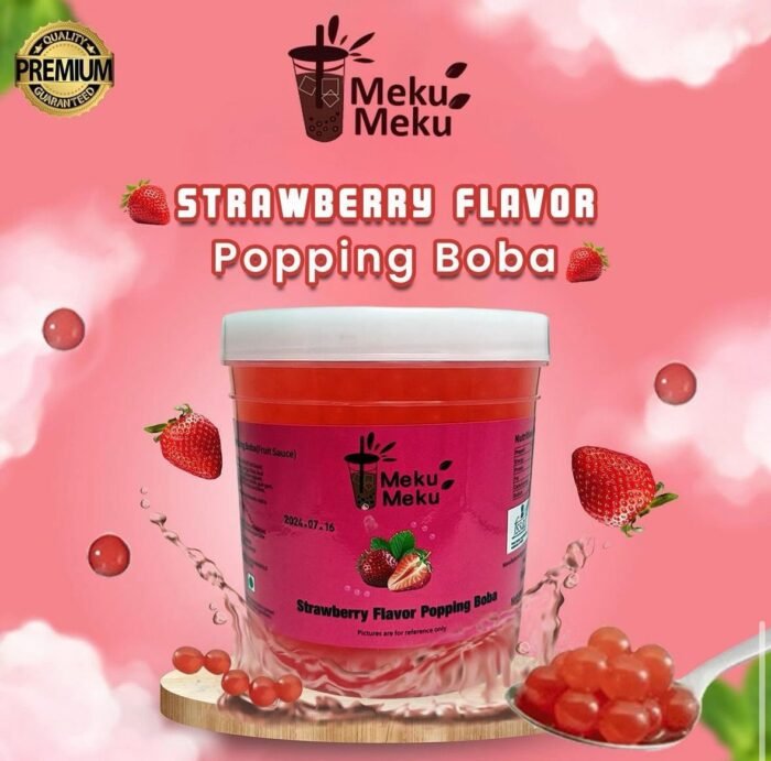 STRAWBERRY Flavor Popping Boba