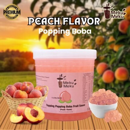 Peach Popping Boba